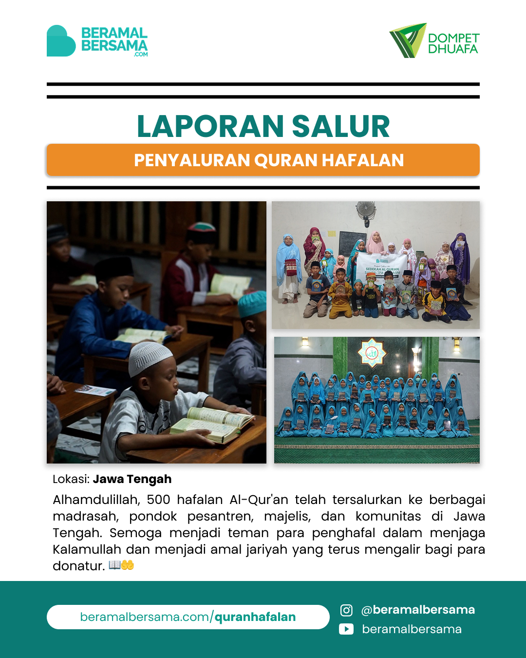 update penyaluran program renovasi masjid pelosok