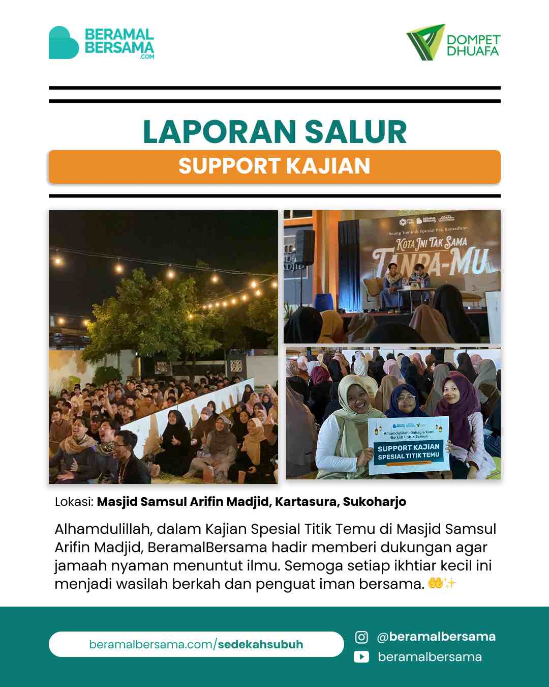 update penyaluran program renovasi masjid pelosok