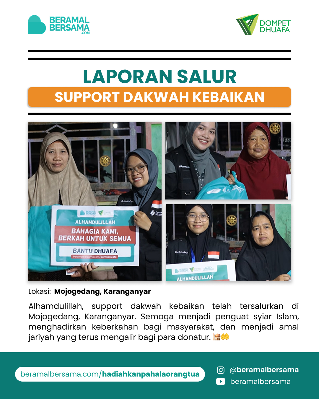 update penyaluran program renovasi masjid pelosok